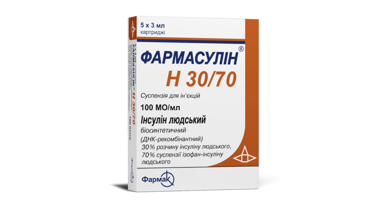 Фармасулін® Н 30/70 (картридж 3 мл) — інсулін комбінованої дії для ...