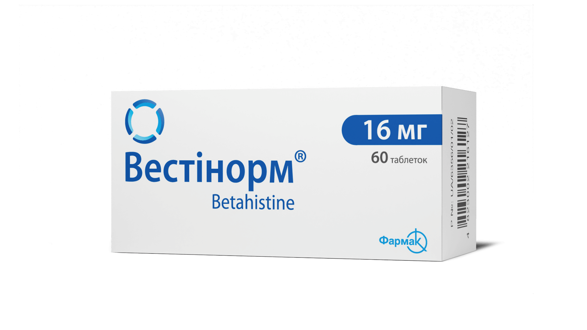 Вестинорм® 16 мг (6)