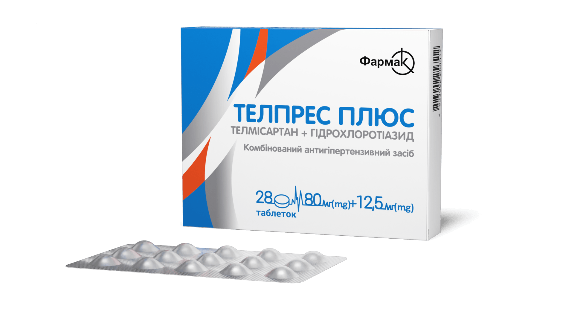 Телпрес Плюс 80 мг/12,5 мг (3)