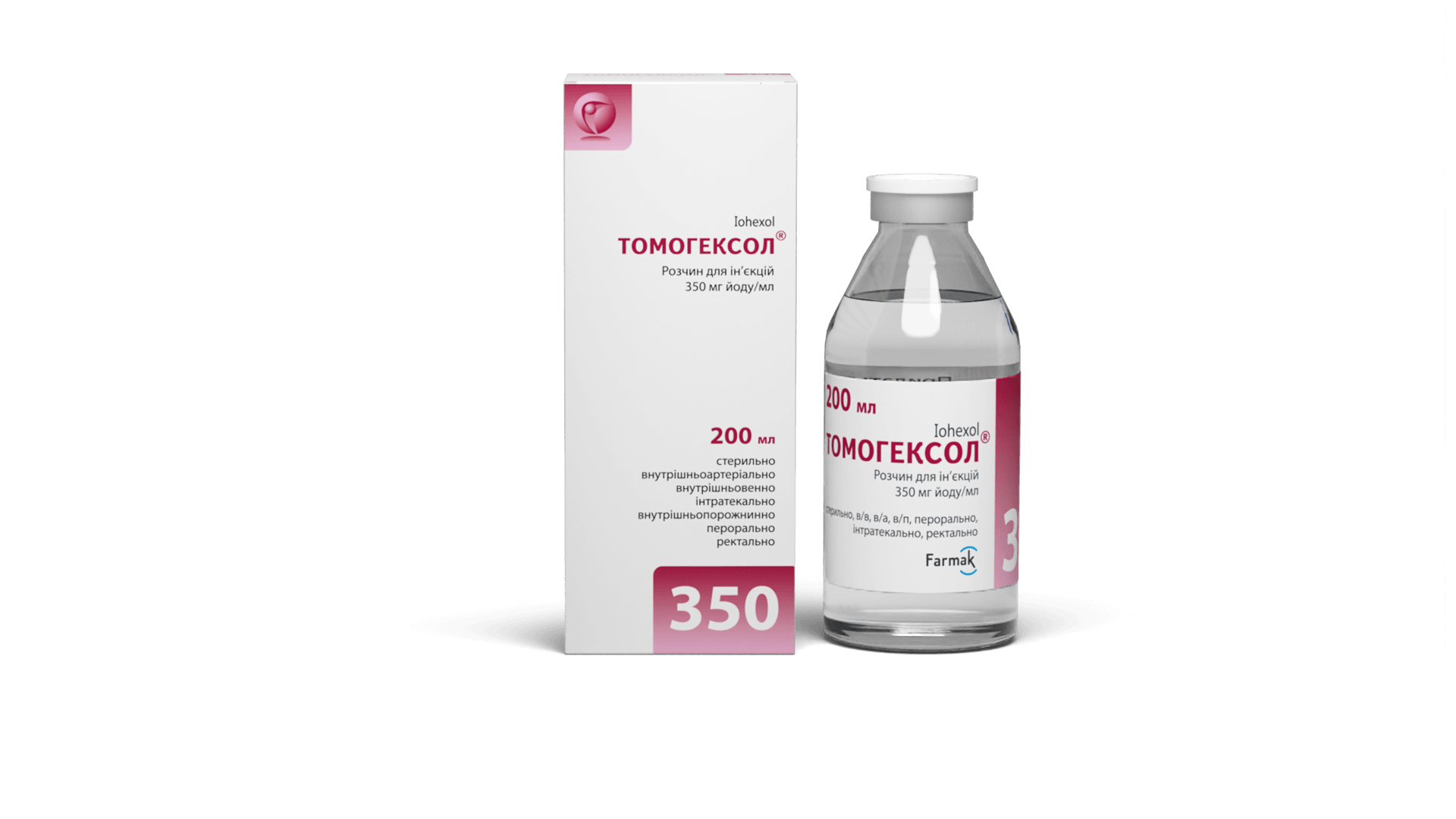 Томогексол® 350 мг йоду/мл флакон 100 мл, 200 мл, 500 мл (5)